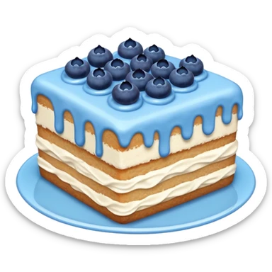 one piece with blue cream on top and blueberries sticker