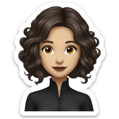 Katherine Pierce with wavy hair by Nina Dobrev sticker