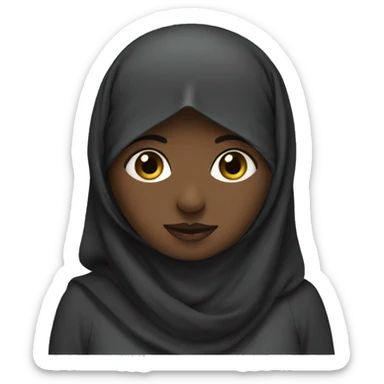 Niqabi women sticker