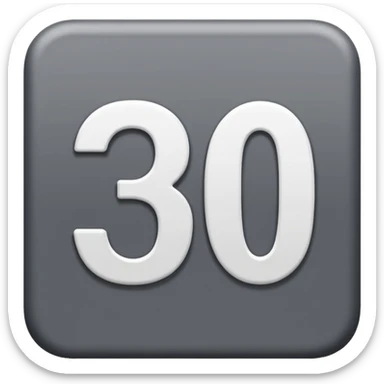 100  le nombre dans un carre gris sticker