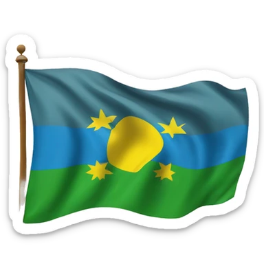 old flag of rwanda (NOT the current one!) sticker