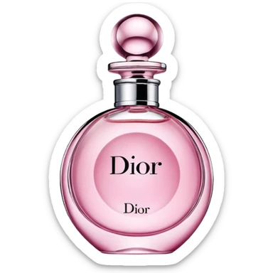Pink Dior perfume sticker