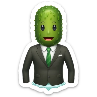 Finance pickle sticker