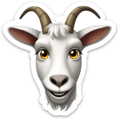 Criminal goat grinning sticker