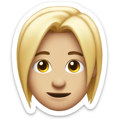 emo emoji with piercings sticker