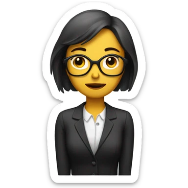 Sad female teacher with piano sticker