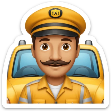 taxi driver sticker