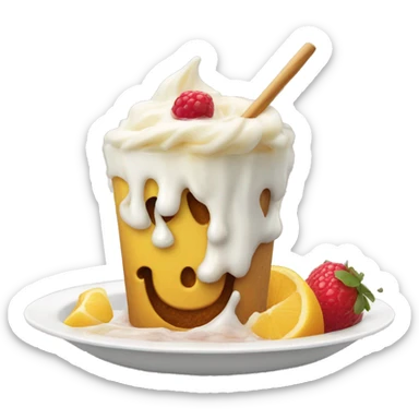 Monsieur propre qui mange une glace  sticker