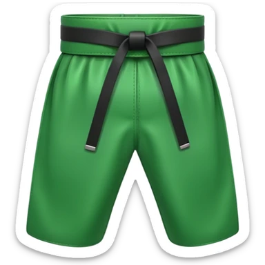 Green karate belt sticker