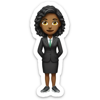 female lawyer in sneakers sticker