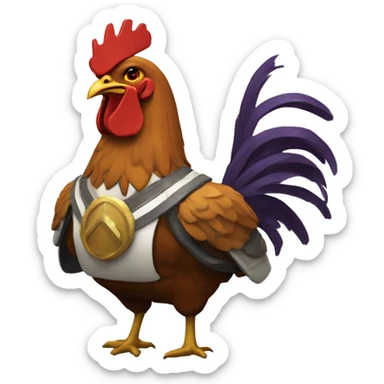 its for a destiny 2 clan, a cool chicken  sticker