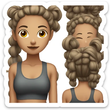 Gym girl, with little desire sticker