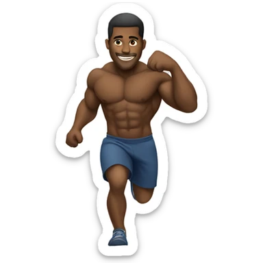 strength, growth, pushing the limits, male sticker