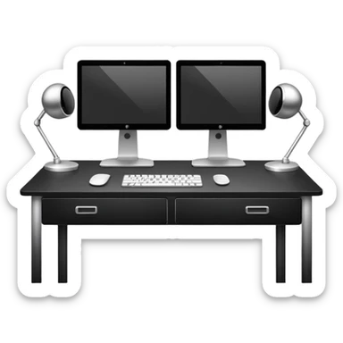 Dual Monitor Setup sticker