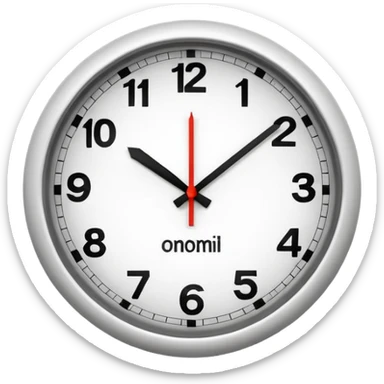 simlpe clock sticker