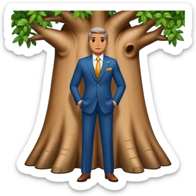 Baobab tree rich millionare sticker