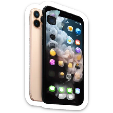 Smartphone Apple 14 pro black  sticker