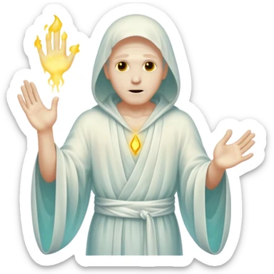 a man that is also a ghost sticker