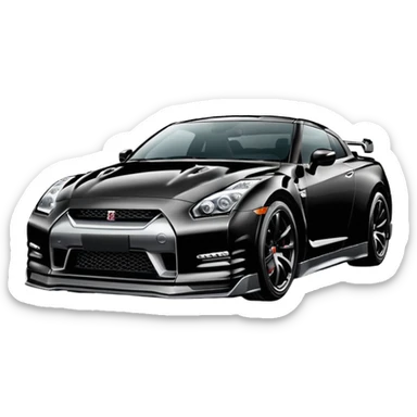 Sport Black Nissan GTR R35 sticker