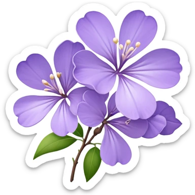A jacaranda flower lilac sticker