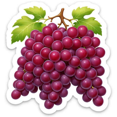 red grapes sticker