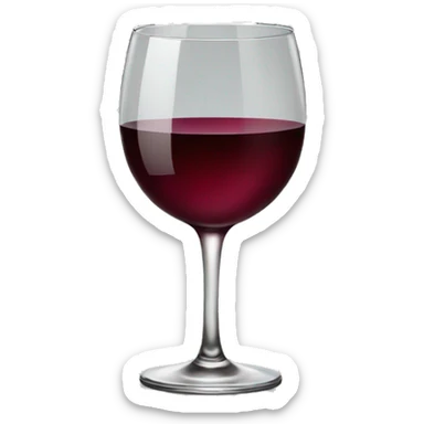 Wine glass sticker