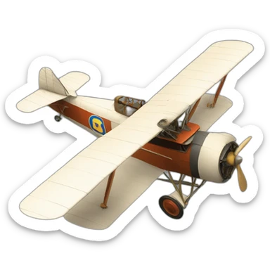 Early 20th century monoplane sticker