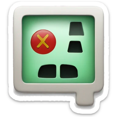 page with alarm sign on it sticker