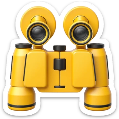 Yellow Binoculars sticker
