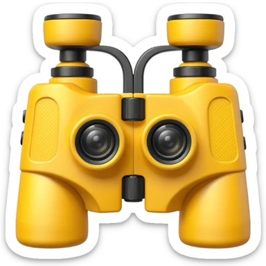 Yellow Binoculars sticker