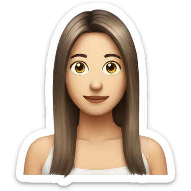 Hair more longer sticker