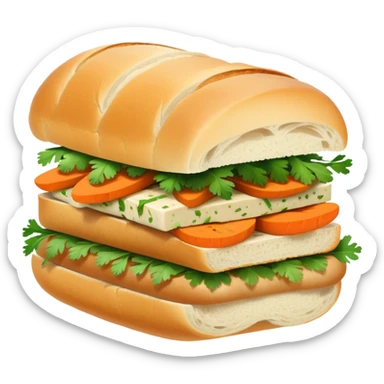 Banh mi veggie sandwich  sticker