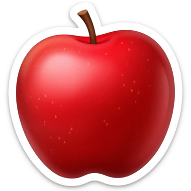 Red colour image sticker