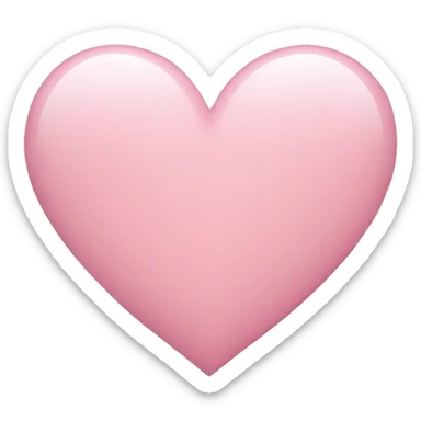 Light pink heart sticker
