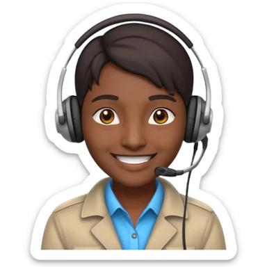 Indian scammer with a black skin tone sticker