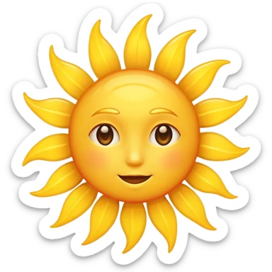 The sun is shining bright  sticker