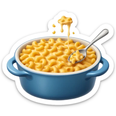 Mac & cheese in a baking dish sticker