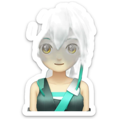 hatsune-miku-pixeled sticker