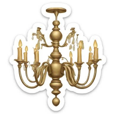 Old money chandelier  sticker