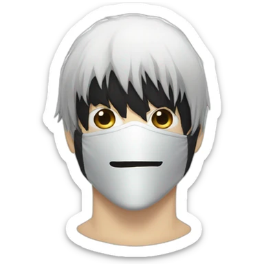 Ken kaneki-ghoul mask sticker