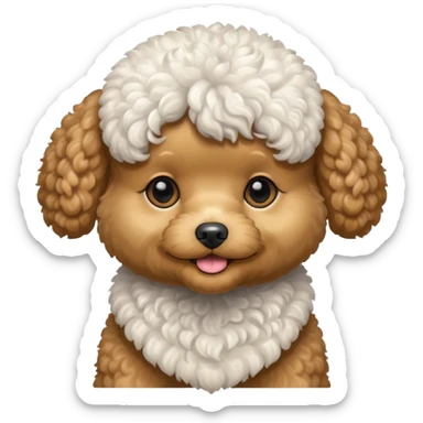 Toy poodle  sticker