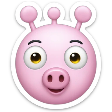 robot pepa pig sticker