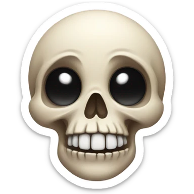 cute skull sticker