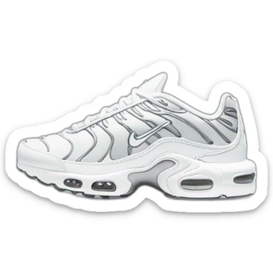 Nike tn white sticker