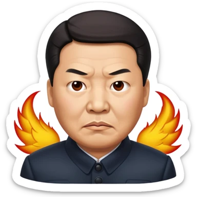 Angry Xi Jinping sticker