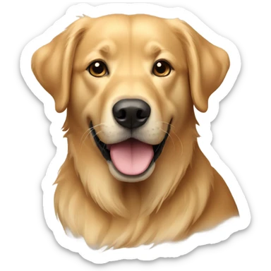Create a golden retriever/lab mix sticker