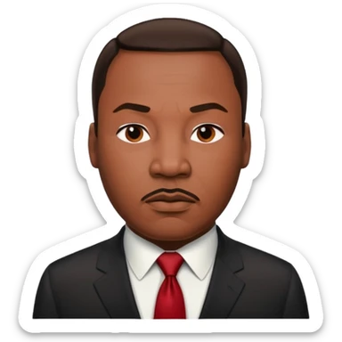 Martin Luther King JR. Died sticker