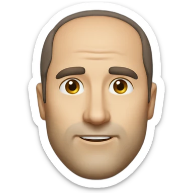 luke wilson with a receding hairline sticker