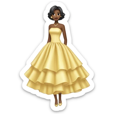 Glamour dress sticker
