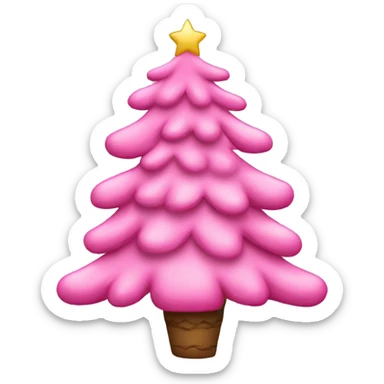 Pink girly Christmas’s tree sticker